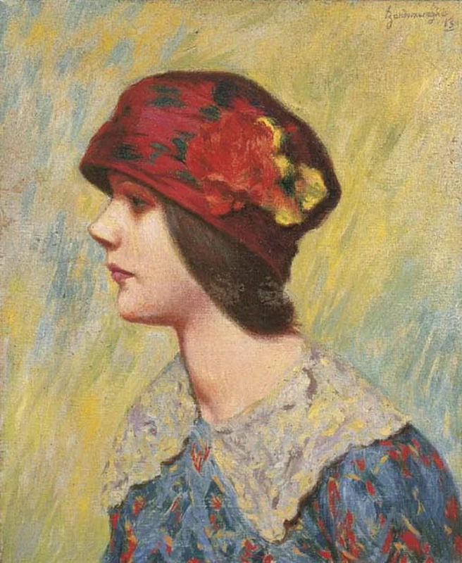 Profilo di ragazza a mezzo busto